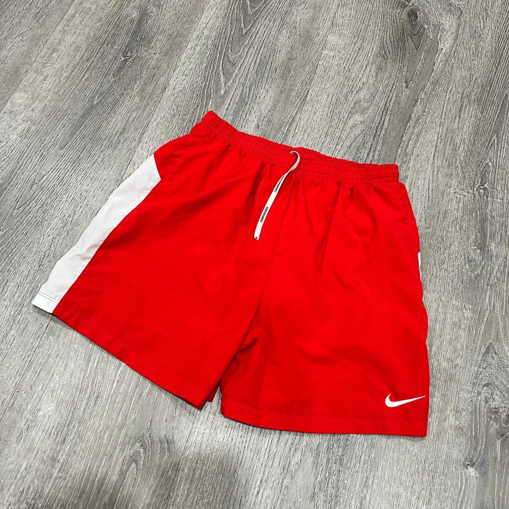 Nike Running Shorts Womens Small Red White 5 Inch Inseam Lined 453187-658 Shorts